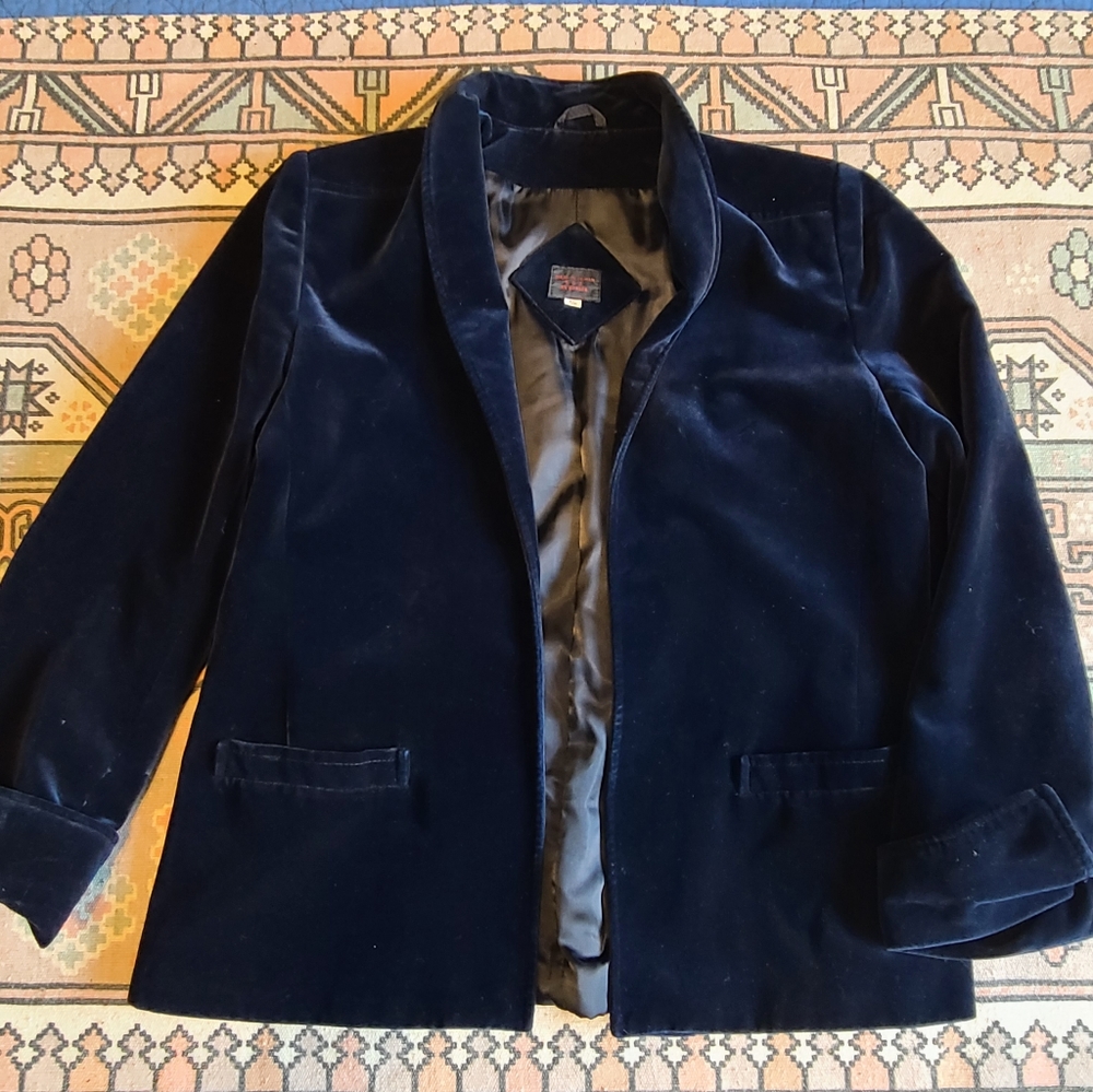 Checkpoint Of California 1970's Crushed Velvet Feel Kimono Jacket